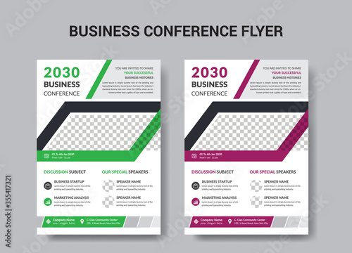 Business Conference Corporate Flyer Brochure Template Design, abstract business flyer, vector template design. Brochure design, cover, annual report, poster, flye