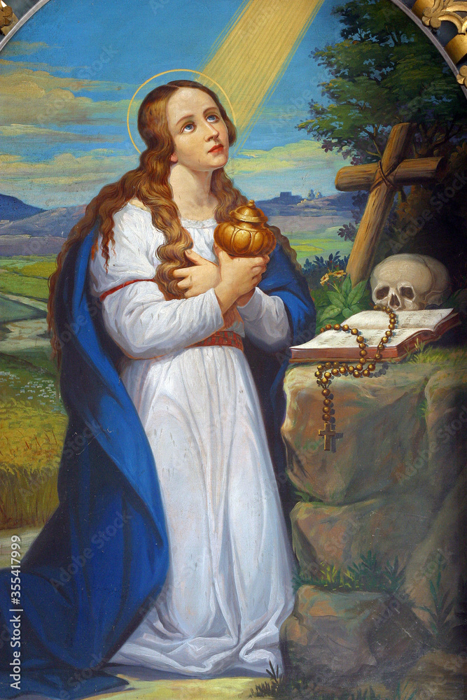 Poster Saint Mary Magdalene, altarpiece in the parish church of Saint