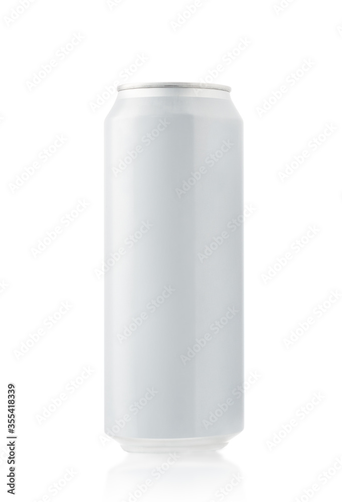 White beer can isolated on white White beer can isolated on white