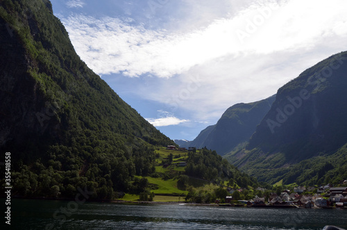 Sognefjord  Norway  Scandinavia. View from the board of Flam - Bergen ferry.