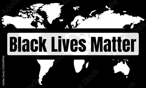 I Can't Breathe. Stop Killing Black People. Black Lives Matter. Protest Banner about Human Right of Black People in U.S. America. Vector Illustration. Icon Poster and Symbol.
