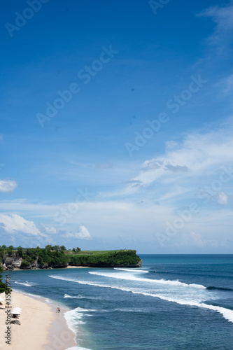 view of the beach from top