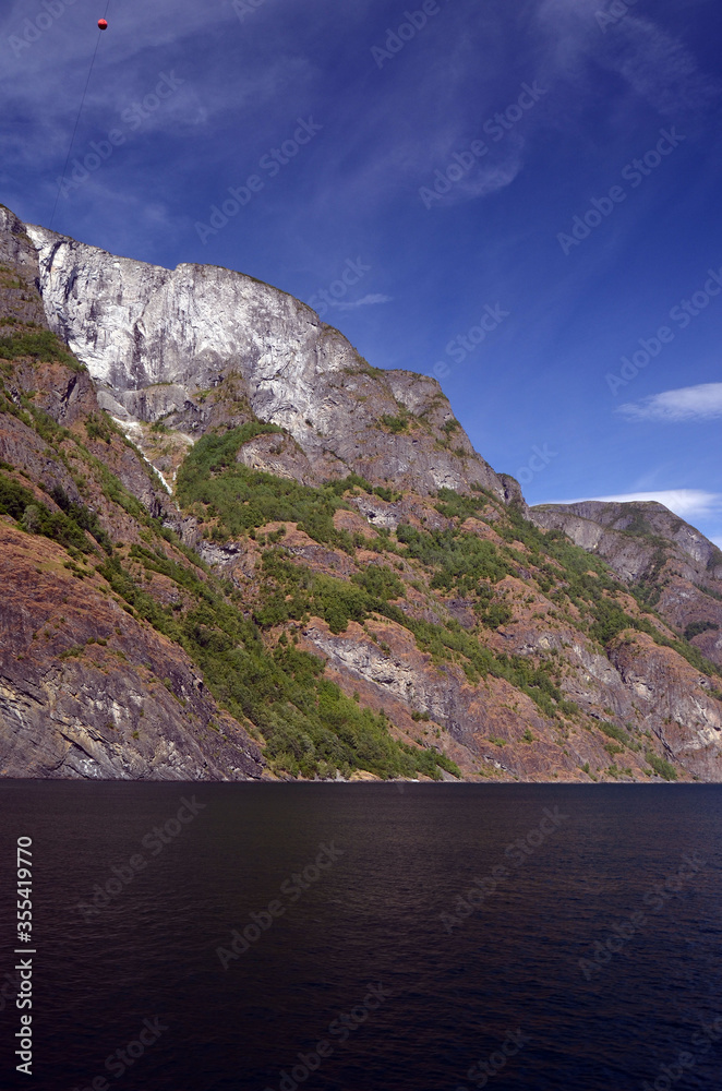 Sognefjord, Norway, Scandinavia. View from the board of Flam - Bergen ferry. Sognefjord, Norway, Scandinavia. View from the board of Flam - Bergen ferry.