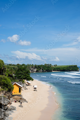 view of the beach from top