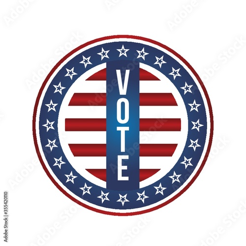usa vote badge