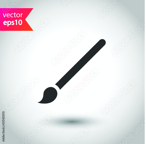 Brush vector icon. Tassel flat sign design. EPS 10 flat symbol. Tassel symbol pictogram