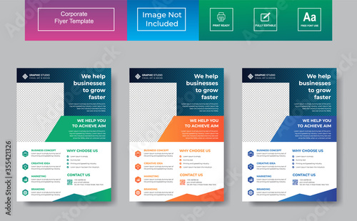 Corporate Flyer Design , Business Flyer Template vector design for Brochure, Annual Report, Magazine, Poster, Corporate Presentation, Portfolio, Flyer, layout leaflet promotion marketing flyer