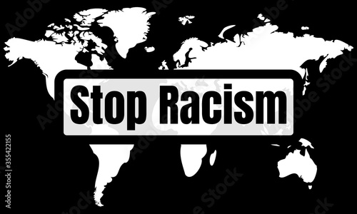 Stop Racism. I Can't Breathe. Stop Killing Black People. Black Lives Matter. Protest Banner about Human Right of Black People in U.S. America. Vector Illustration. Icon Poster and Symbol.
