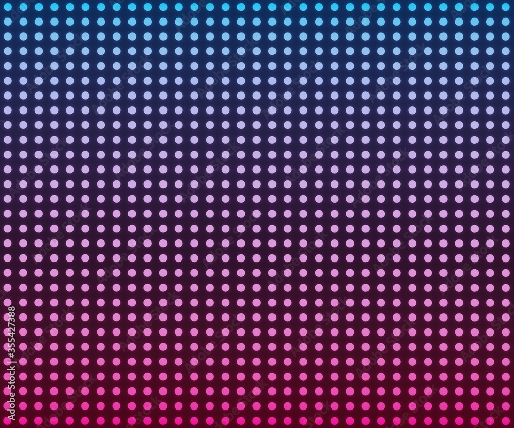 3d rendering of LED pink blue gradient light on black background. 3d rendering of LED pink blue gradient light on black background.
