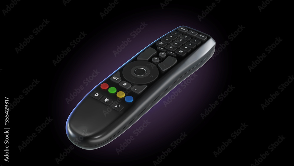 3d rendered tv remote control (original design)
