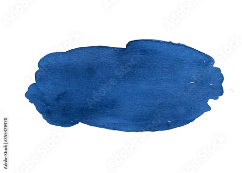 Abstract Blue and green Shades watercolor background, hand drawn painting on paper.