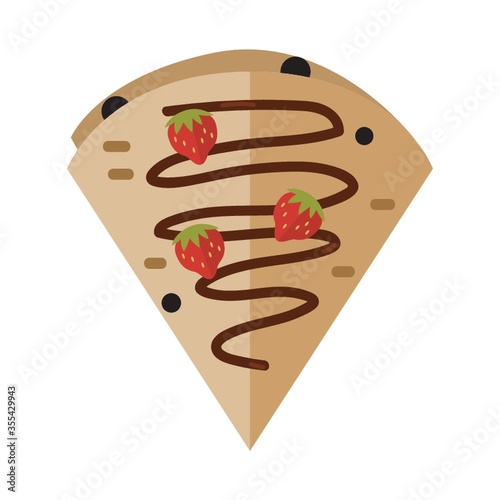 strawberry crepe