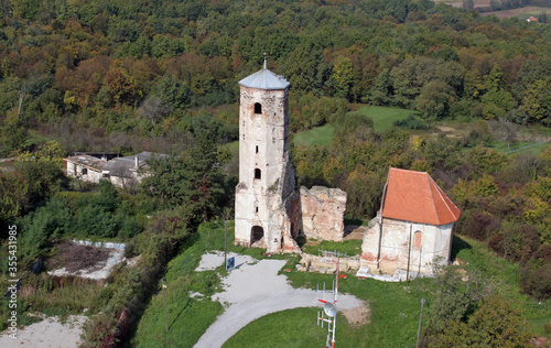 Ruins of the medieval church of St. Martin in Martin Breg, Dugo Selo, Croatia photo