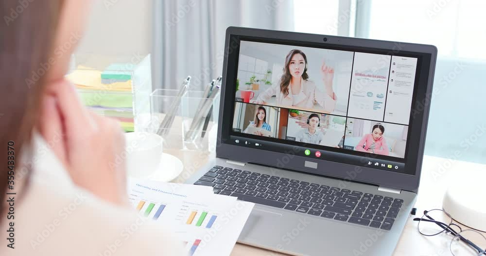 telework video meeting at home telework video meeting at home