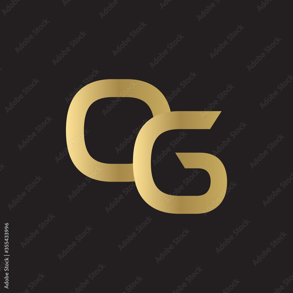 Initial Simple Letter OG Logo Design Vector Template. Abstract Minimal OG Letter Logo Design Initial Simple Letter OG Logo Design Vector Template. Abstract Minimal OG Letter Logo Design