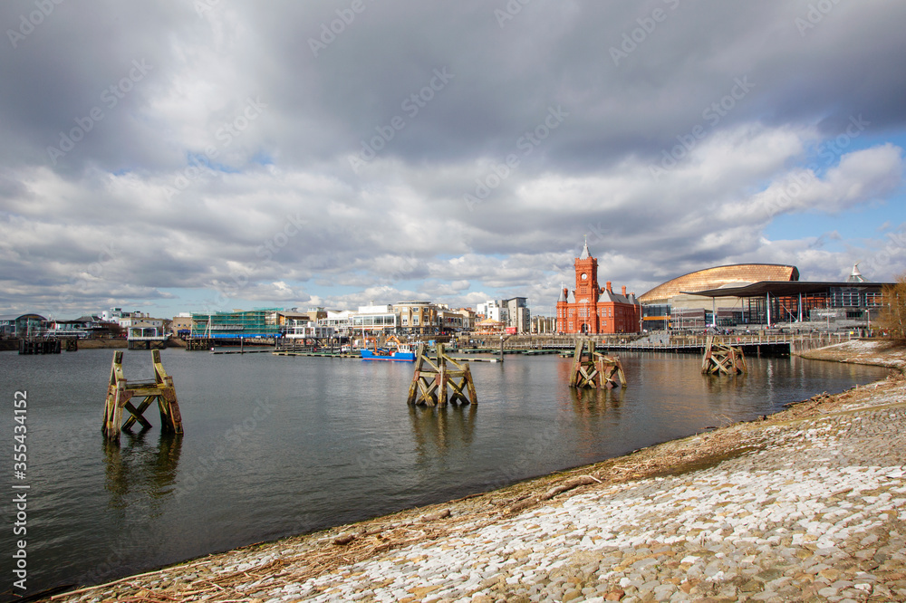 Cardiff Bay is the area created by the Cardiff Barrage in South Cardiff, the capital of Wales. The Welsh National Assembly is located there.
