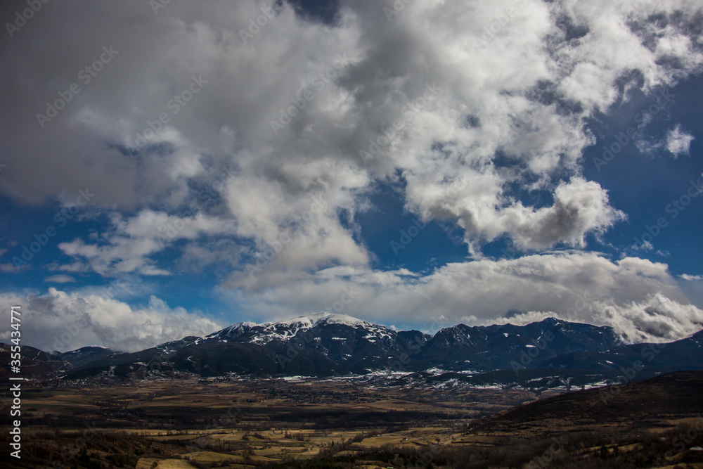 Winter in La Cerdanya, Pyrenees, Spain