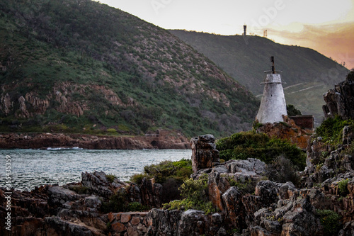 Knysna River Sonnenuntergang Sundowner Leuchtturm  photo