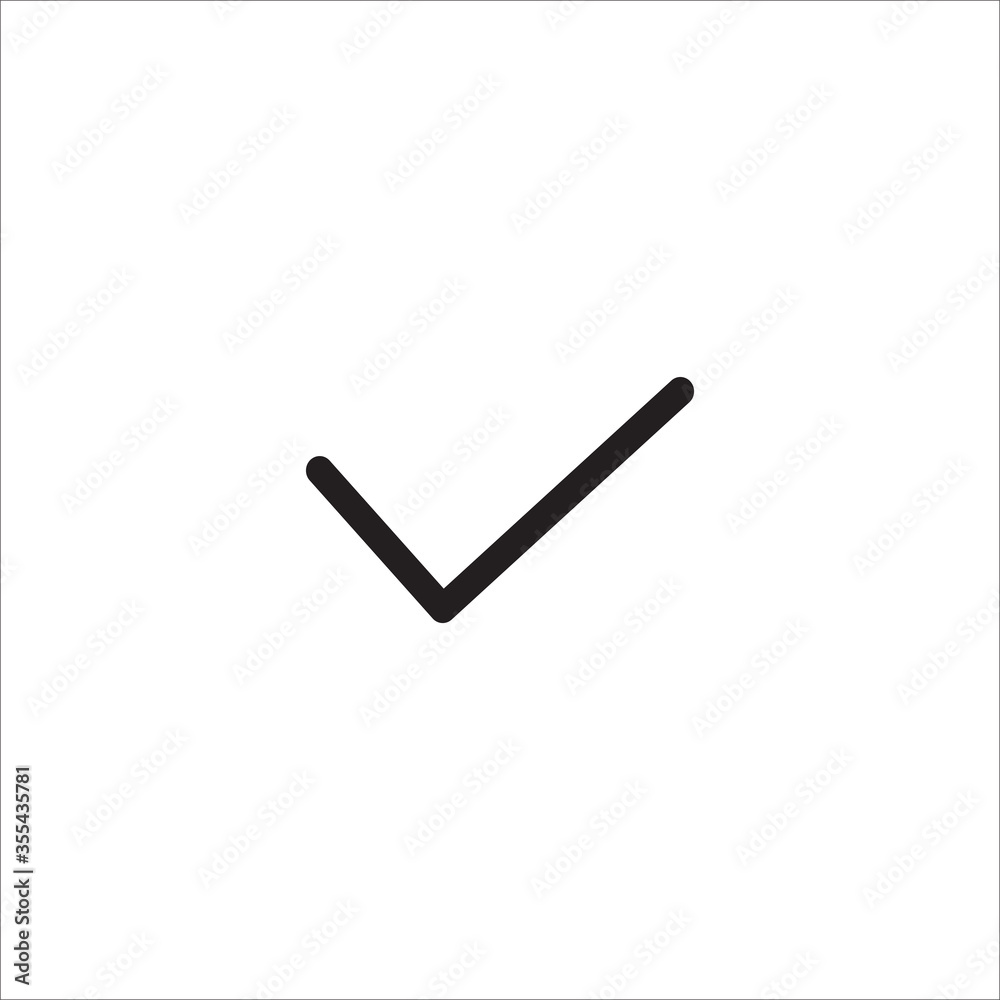 Checklist mark outline icon Checklist mark outline icon