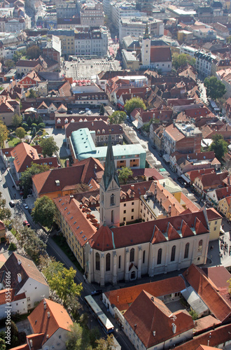 Franciscan Church of St. Francis of Assisi on Kaptol in Zagreb, Croatia