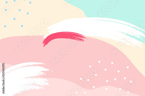 Colorful memphis design background vector