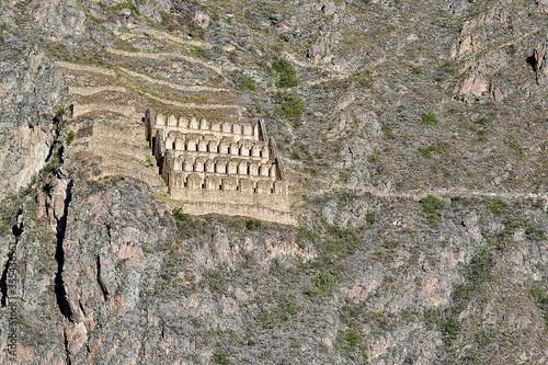 Pinkuylluna, Inca storehouses near Ollantaytambo 128 photo