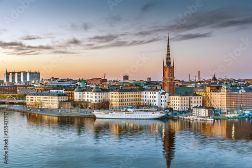 View of Riddarholmen, Stockholm, Sweden © borisb17