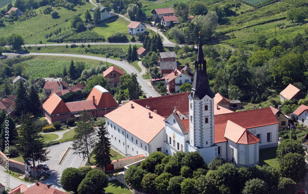 Parish Church of the Assumption of the Virgin Mary and Franciscan Monastery in Klanjec, Croatia