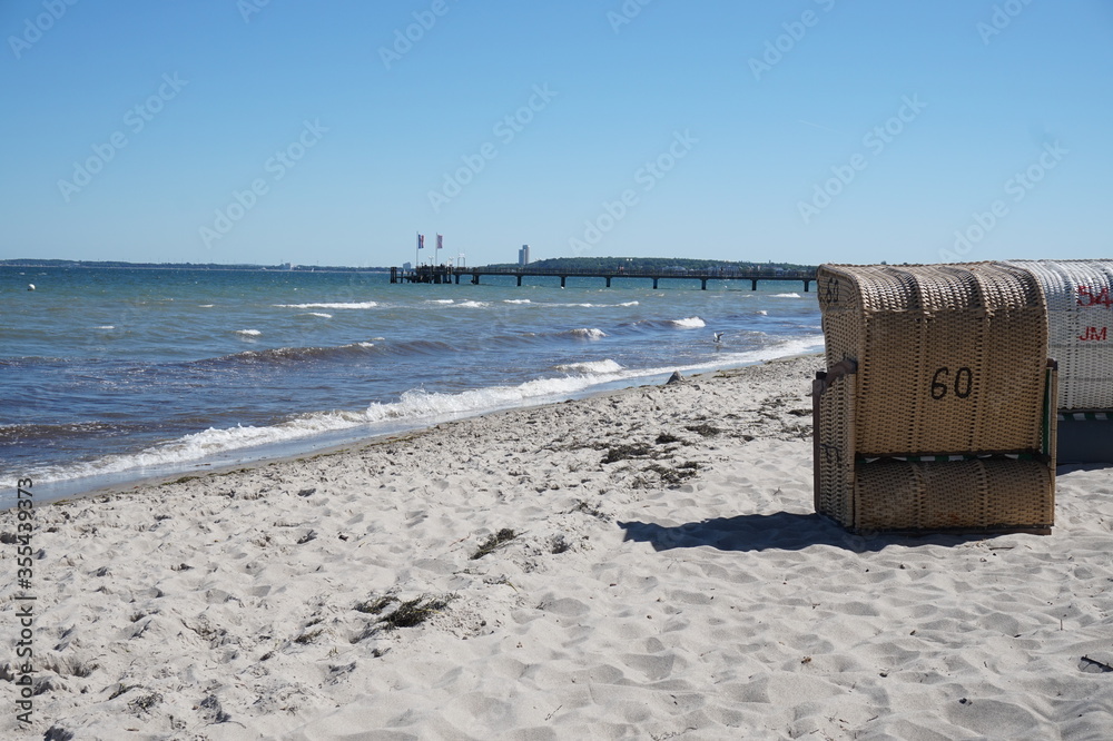 Strandkorb, Haffkrug, Scharbeutz, Ostsee, Schleswig Holstein, Deutschland Strandkorb, Haffkrug, Scharbeutz, Ostsee, Schleswig Holstein, Deutschland