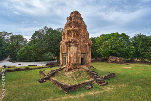 Bakong khmer temple in Cambodia photo