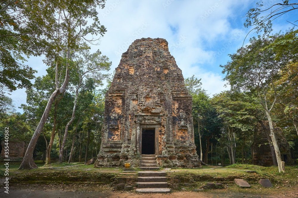 Hindu temple at Sambor Prei Kuk archaeological site in Cambodia