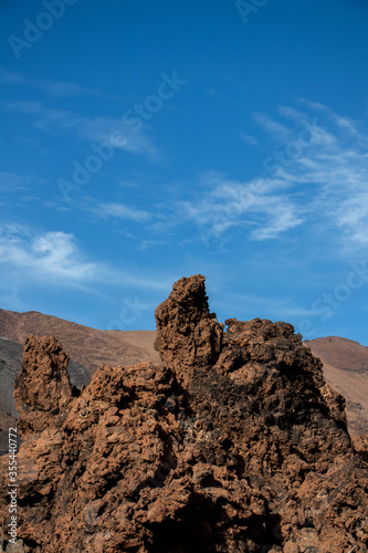Volcanic rocks in El Teide national park on Tenerife, Spain