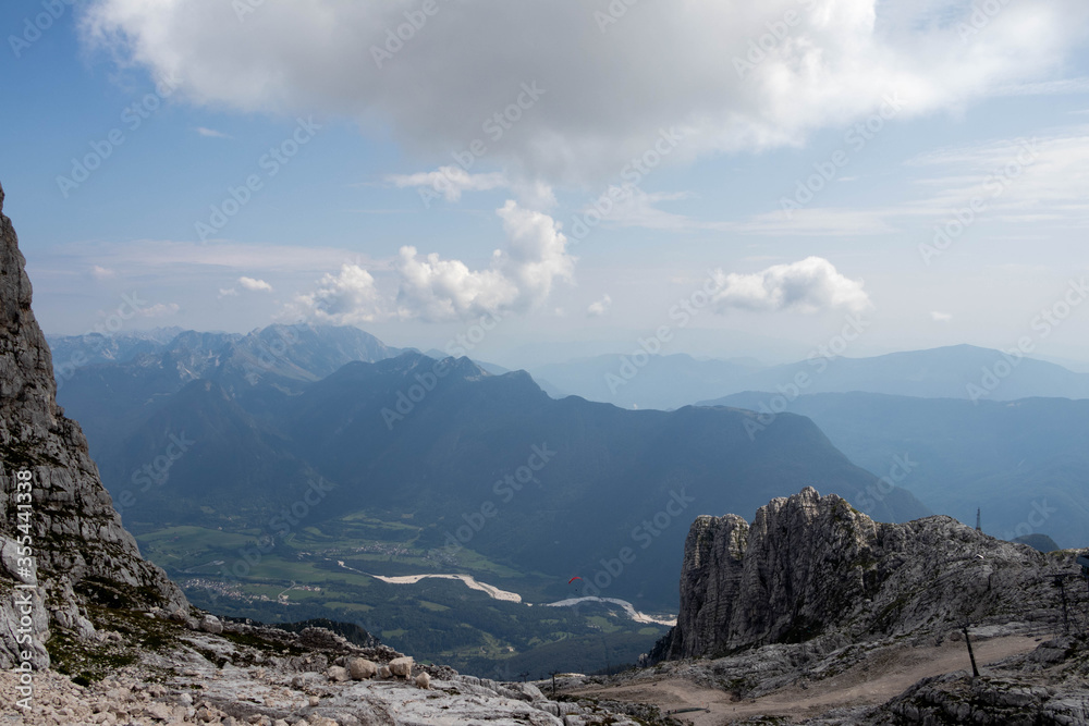Mountain tops in Bovec Slovenia