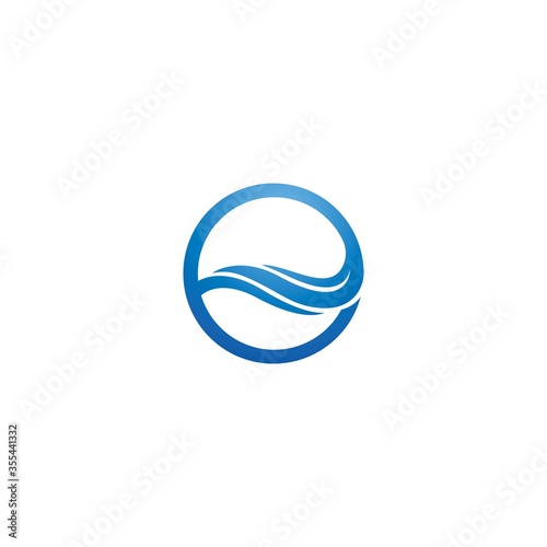 Water Wave symbol and icon Logo Template