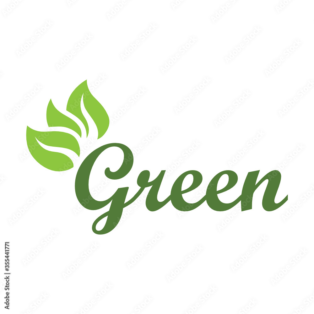 Fototapeta premium green eco logo
