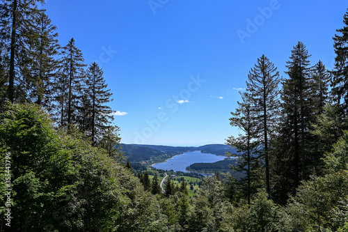 View on the lake Schluchsee in the Black Forest
