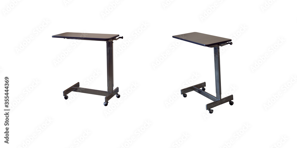 Bed table for patients on a white background,with clipping path Bed table for patients on a white background,with clipping path