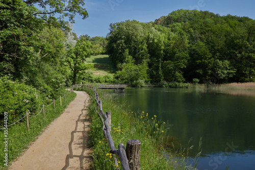 Ermitage Arlesheim, Landschaftsgarten in einem kleinen malerischen Tal nähe Basel. photo