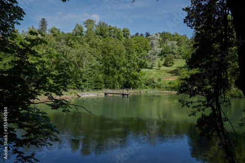 Ermitage Arlesheim, Landschaftsgarten in einem kleinen malerischen Tal nähe Basel. photo