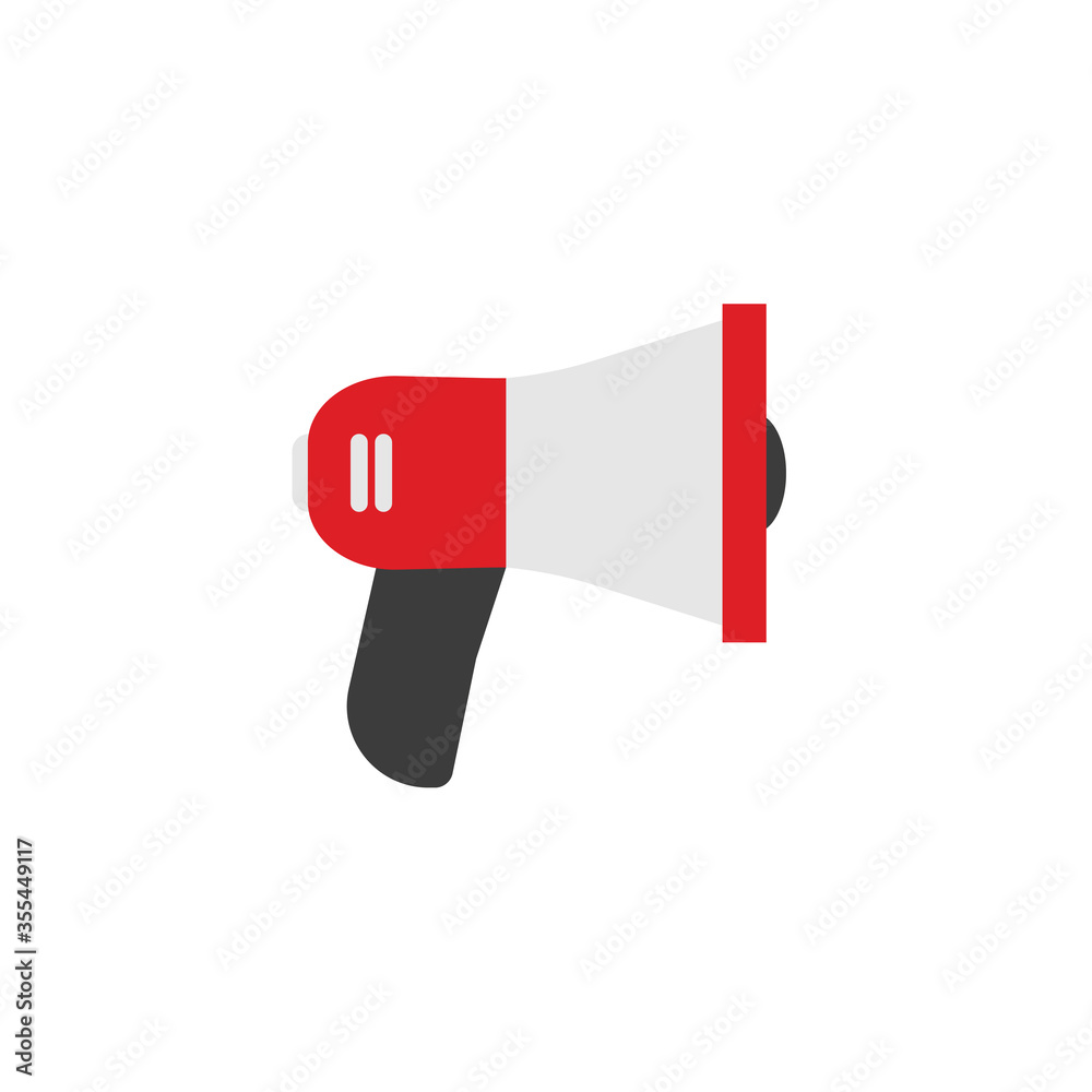 Loudspeak isolated icon in cartoon style. Vector graphic Loudspeak isolated icon in cartoon style. Vector graphic
