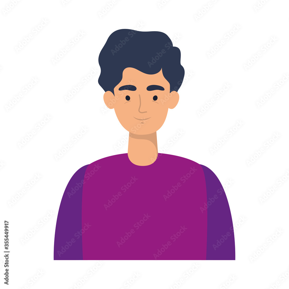 Isolated avatar man vector design Isolated avatar man vector design