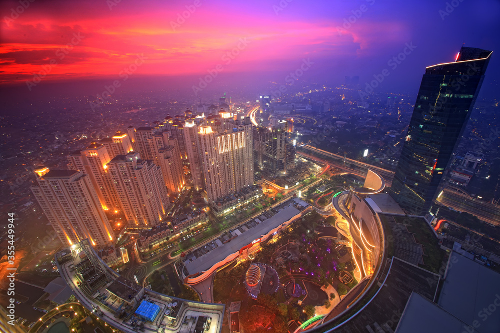 Obraz premium night view of the city