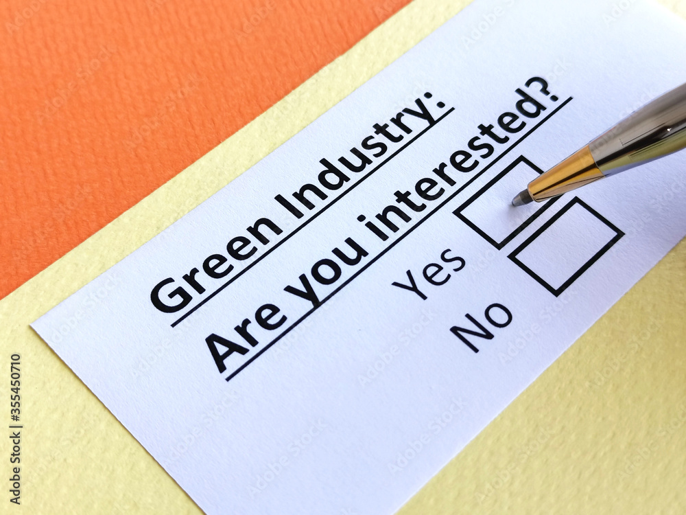 Obraz premium Questionnaire about industry