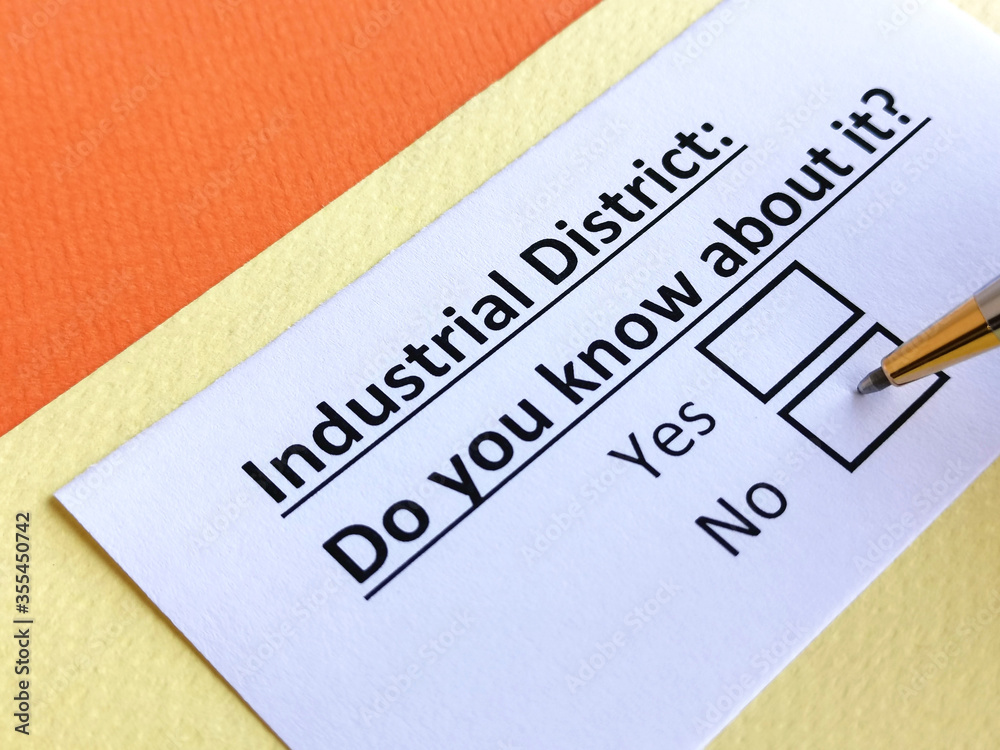 Obraz premium Questionnaire about industry
