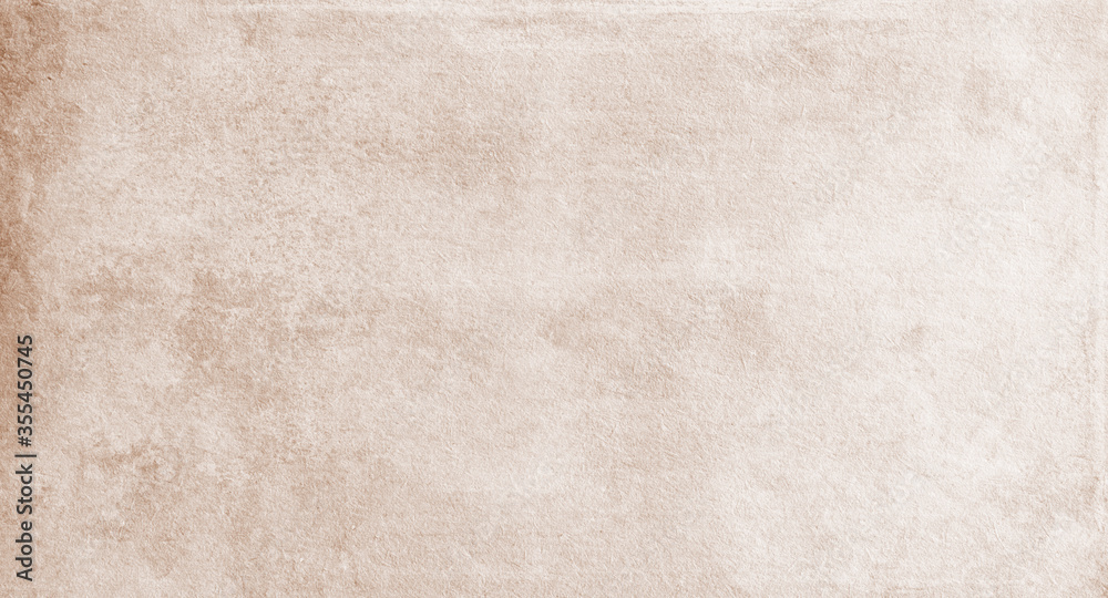 Obraz premium Old beige grunge background, paper texture, brown, rough, spots, blank, vintage, retro, text space