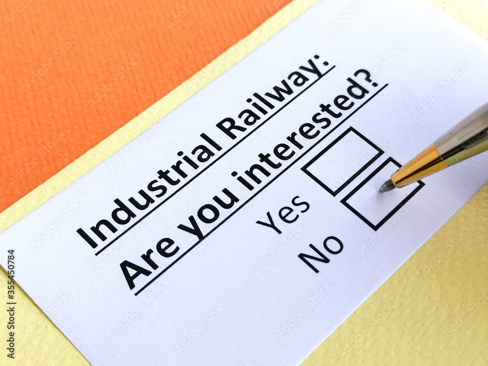 Obraz premium Questionnaire about industry