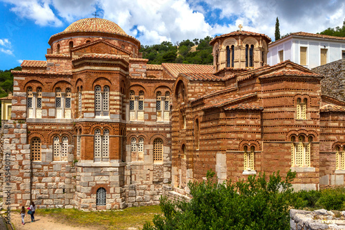 Obraz na płótnie Hosios Loukas, a middle byzantine Greek Orthodox monastery, an UNESCO World Heritage Site, in Boeotia region, central Greece. w salonie