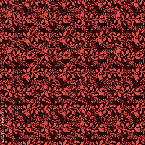 Vintage floral seamless pattern, pencil hand drawn illustration. Vintage floral design for textile, wallpaper or scrapbooking paper.