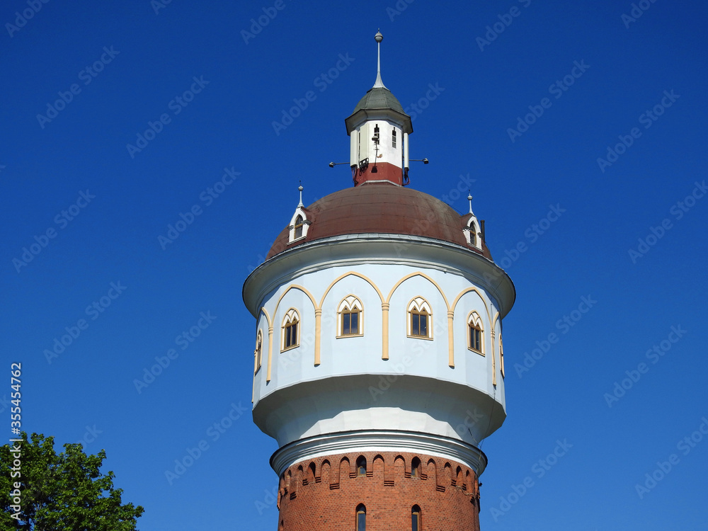 wieza cisnien swana tez wieza wodna wybudowana w 1895 roku w miescie elk wojewodztwo warminsko mazurskie w polsce wieza cisnien swana tez wieza wodna wybudowana w 1895 roku w miescie elk wojewodztwo warminsko mazurskie w polsce