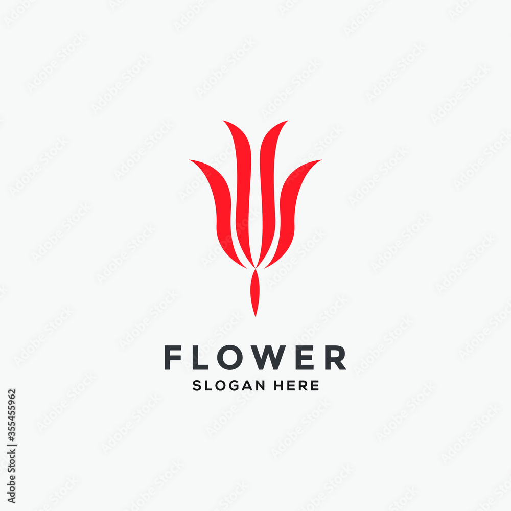 Abstract flower logo icon vector design. Cosmetics, Spa, Beauty salon Decoration Boutique vector logo. Floral logo.wedding icon. Luxury spring and summer, emblem